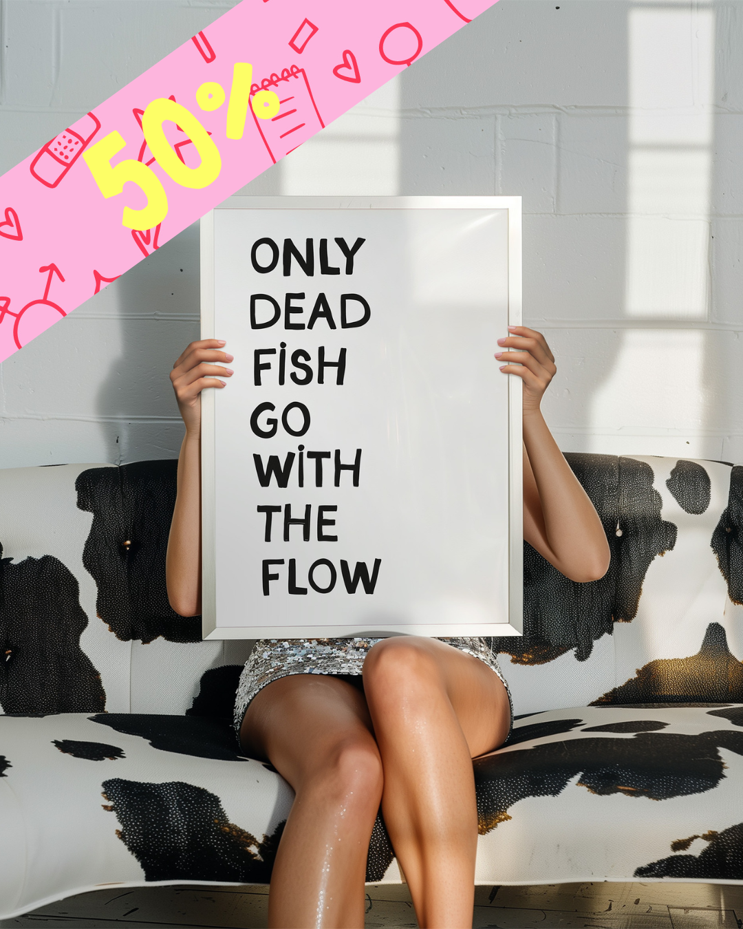 Only dead fish