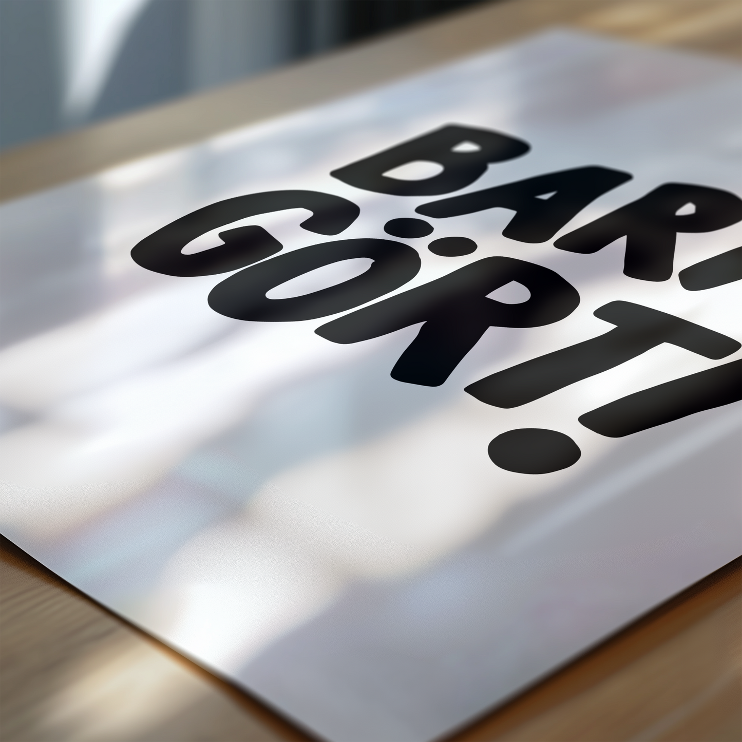 Bara gört! (vit/svart)