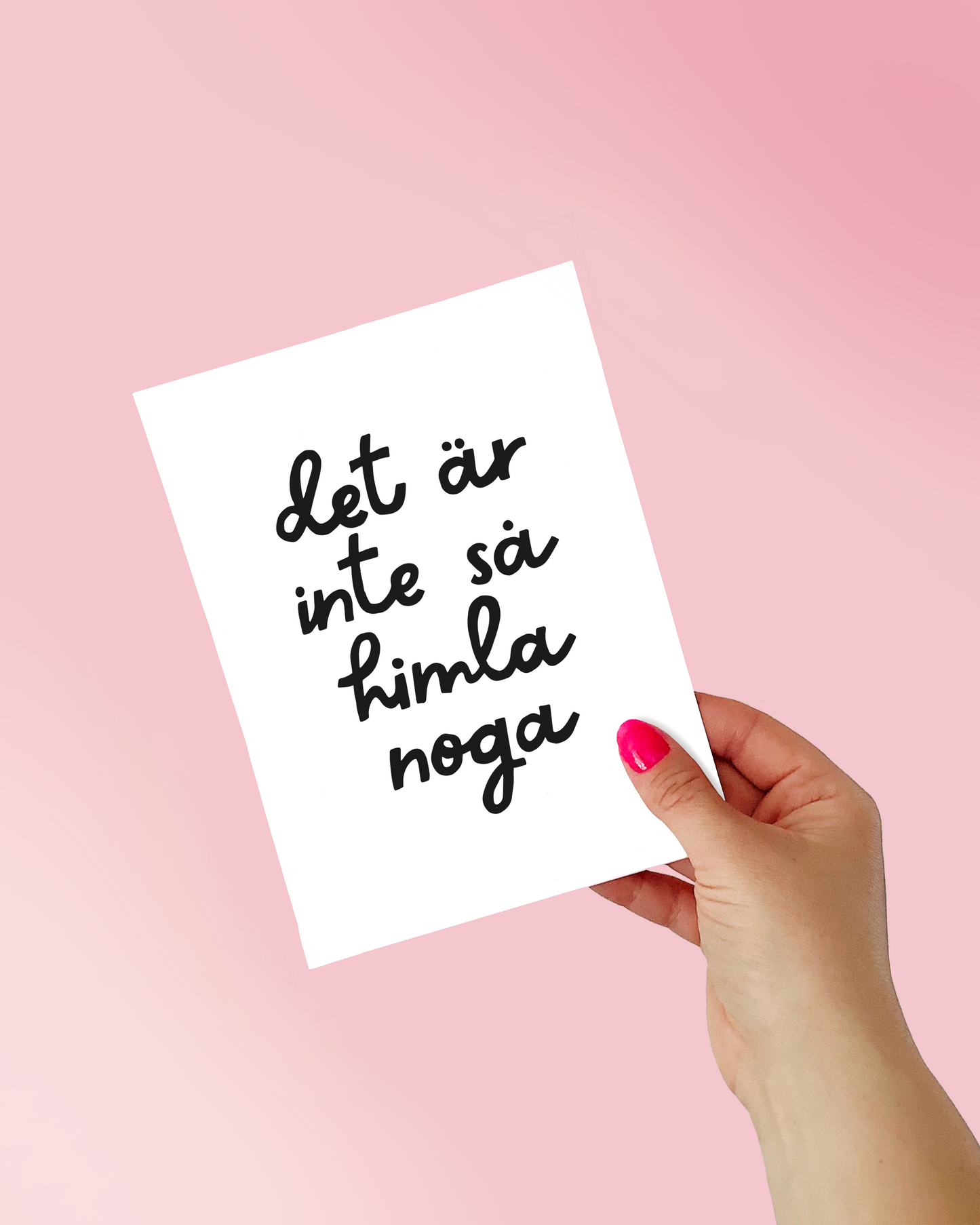 Inte så noga