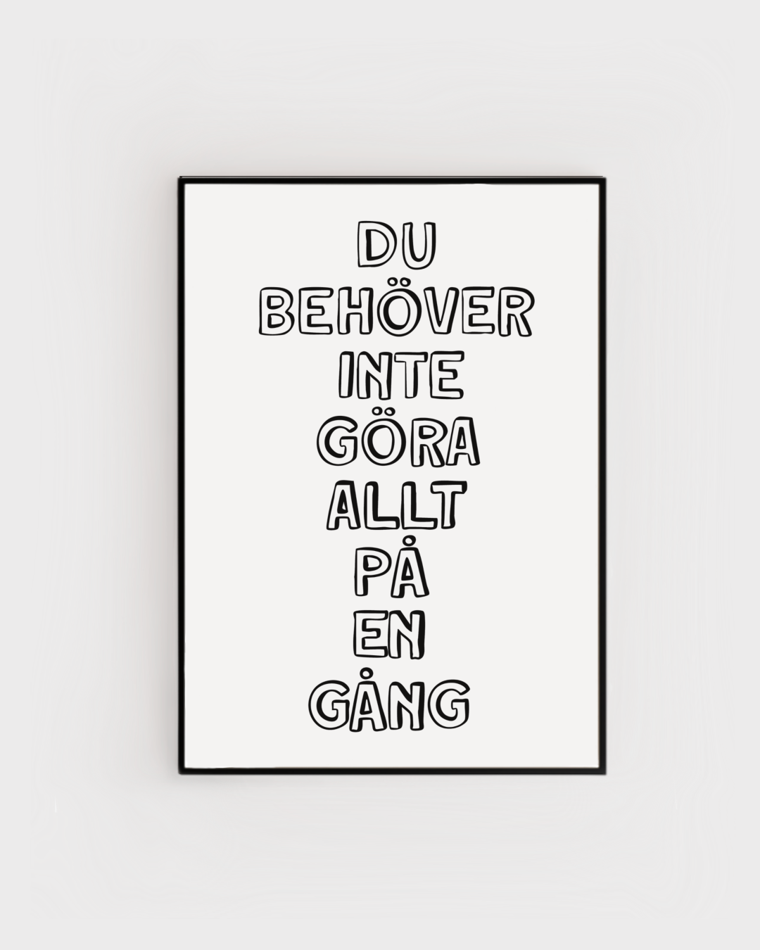 På en gång