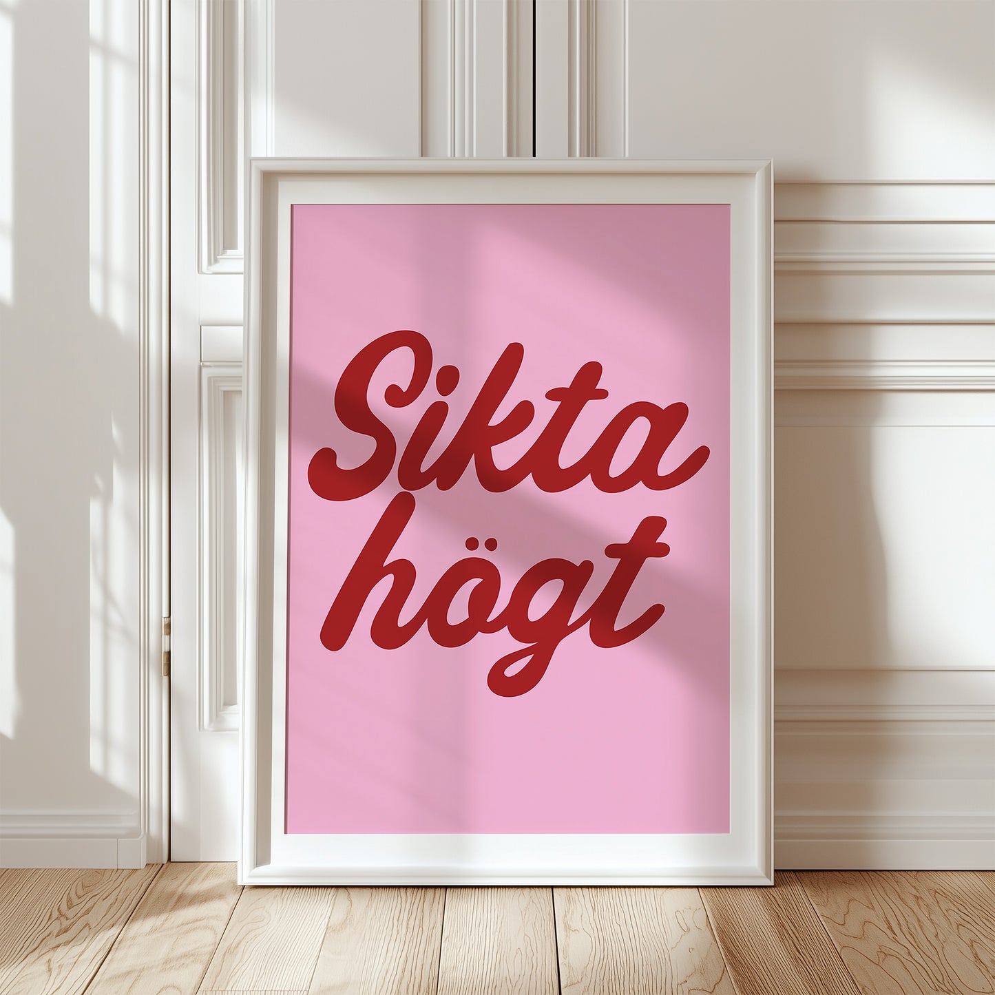 Sikta högt (rosa/röd)