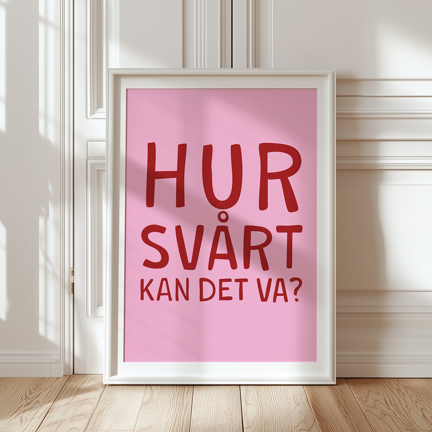 Svårt (rosa/röd)