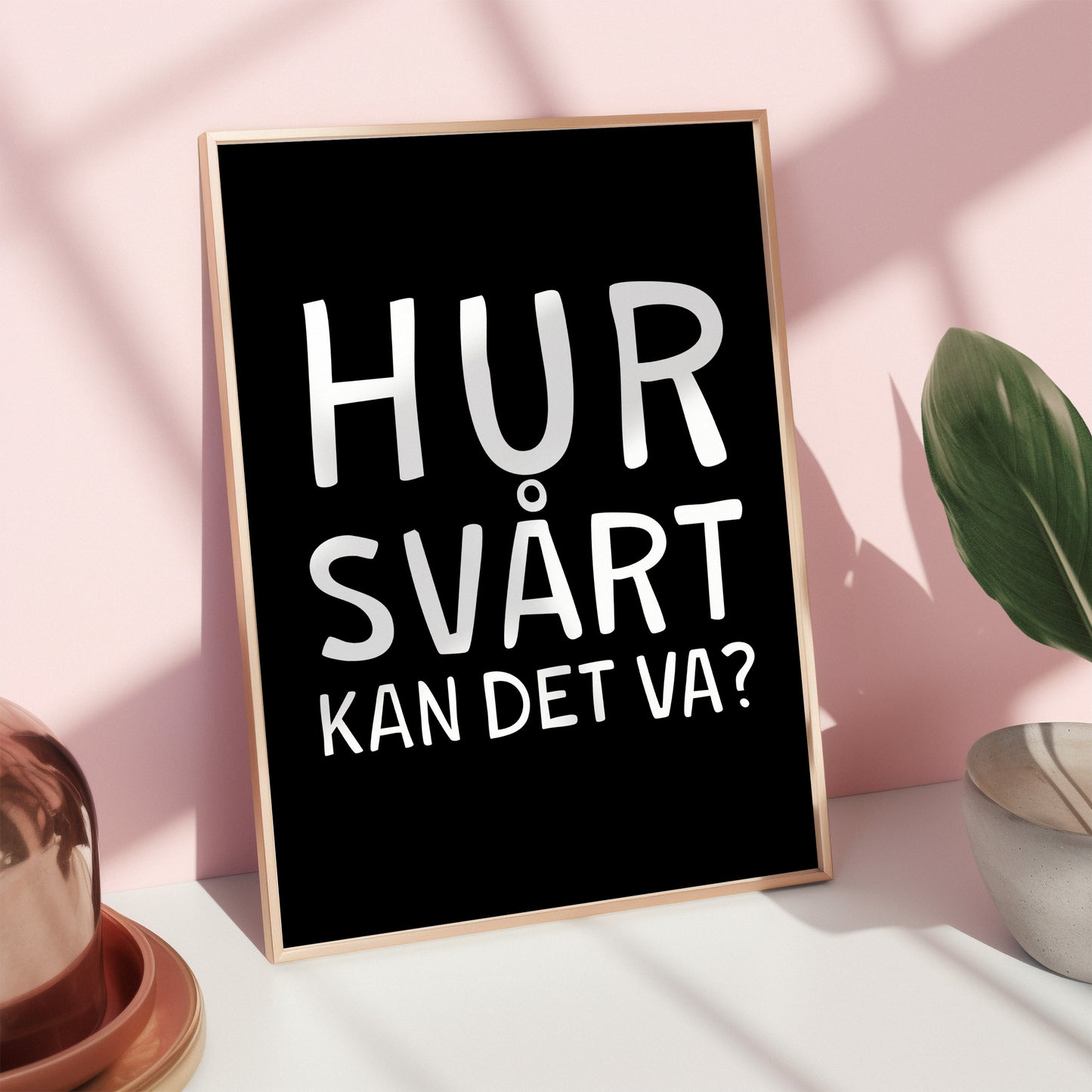 Svårt (svart/vit)