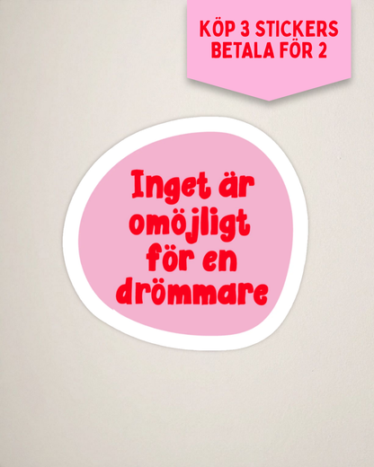 Sticker | Drömmare