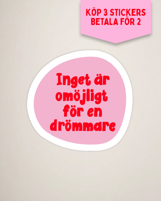 Sticker | Drömmare
