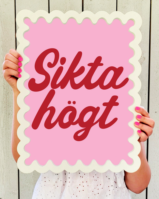 Sikta högt (rosa/röd)