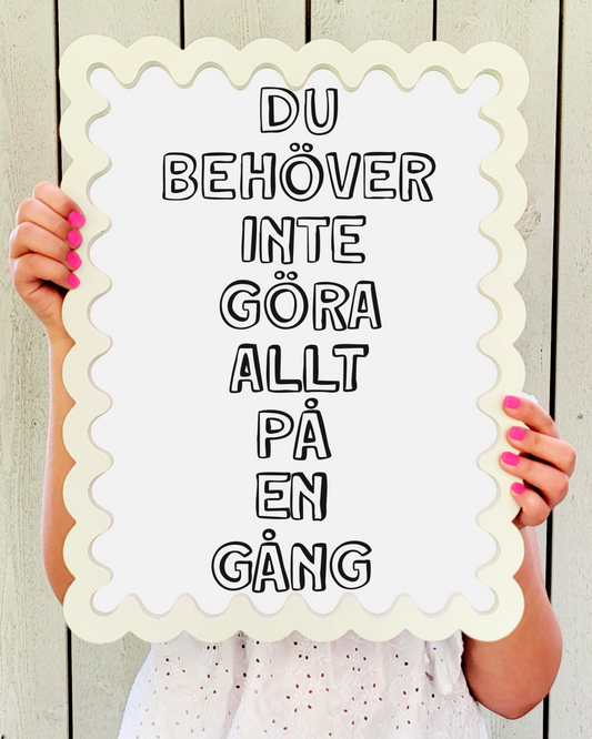 På en gång (vit/svart)