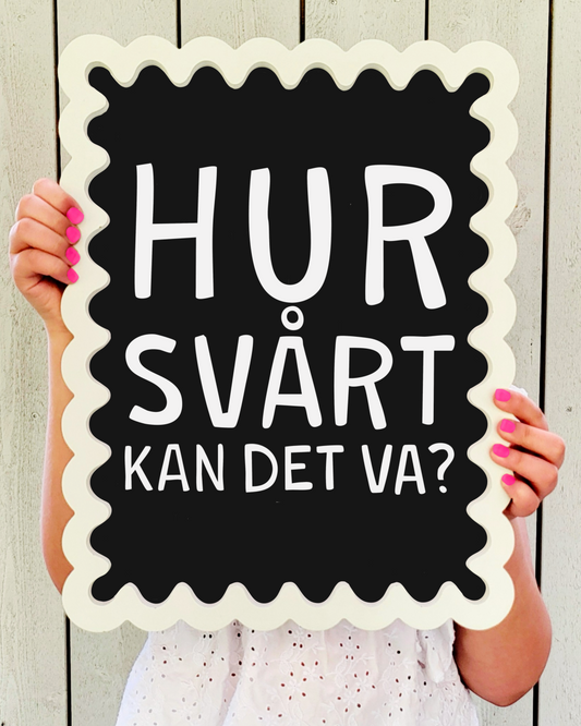 Svårt (svart/vit)