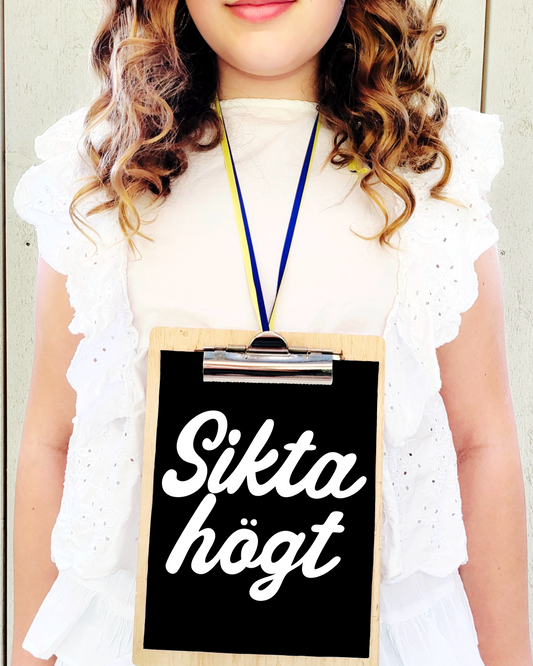 Sikta högt (svart/vit)