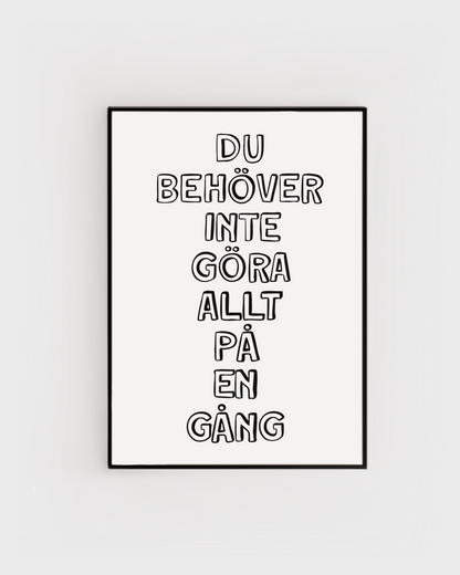 På en gång
