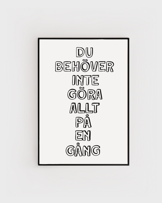 På en gång
