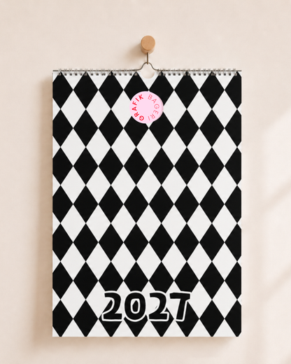 Kalender | 2027 - Svart/vit