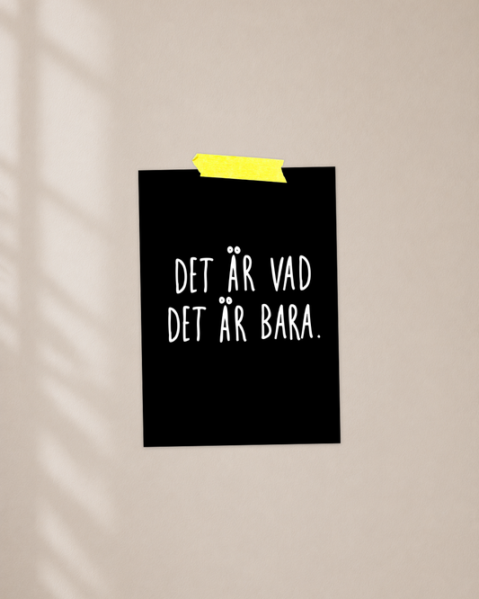 Mini poster | Det är