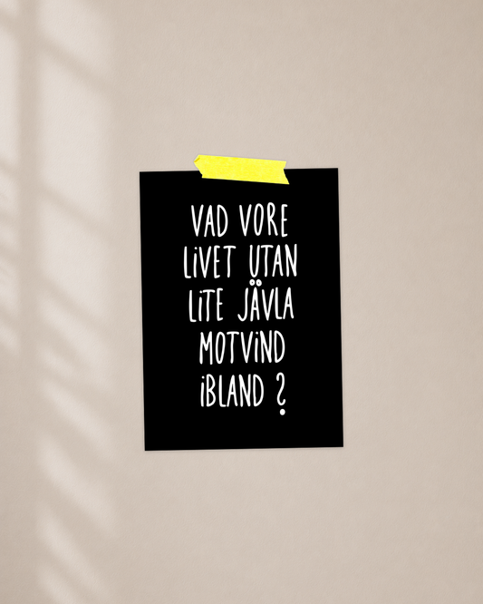 Mini poster | Motvind