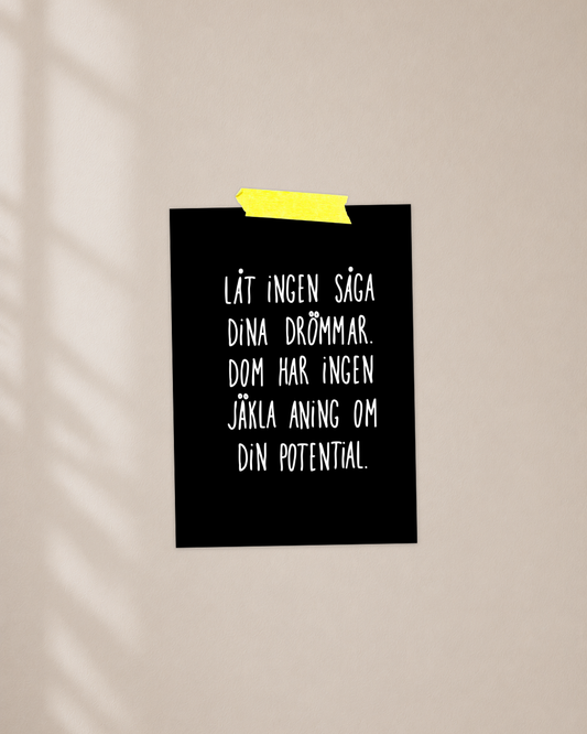 Mini poster | Potential