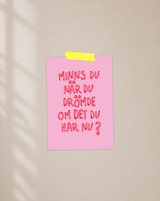 Mini poster | Minns du