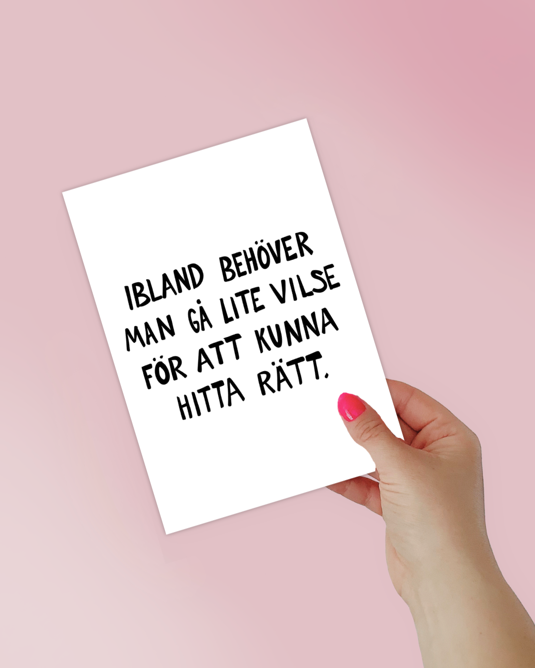 Mini poster | Gå vilse