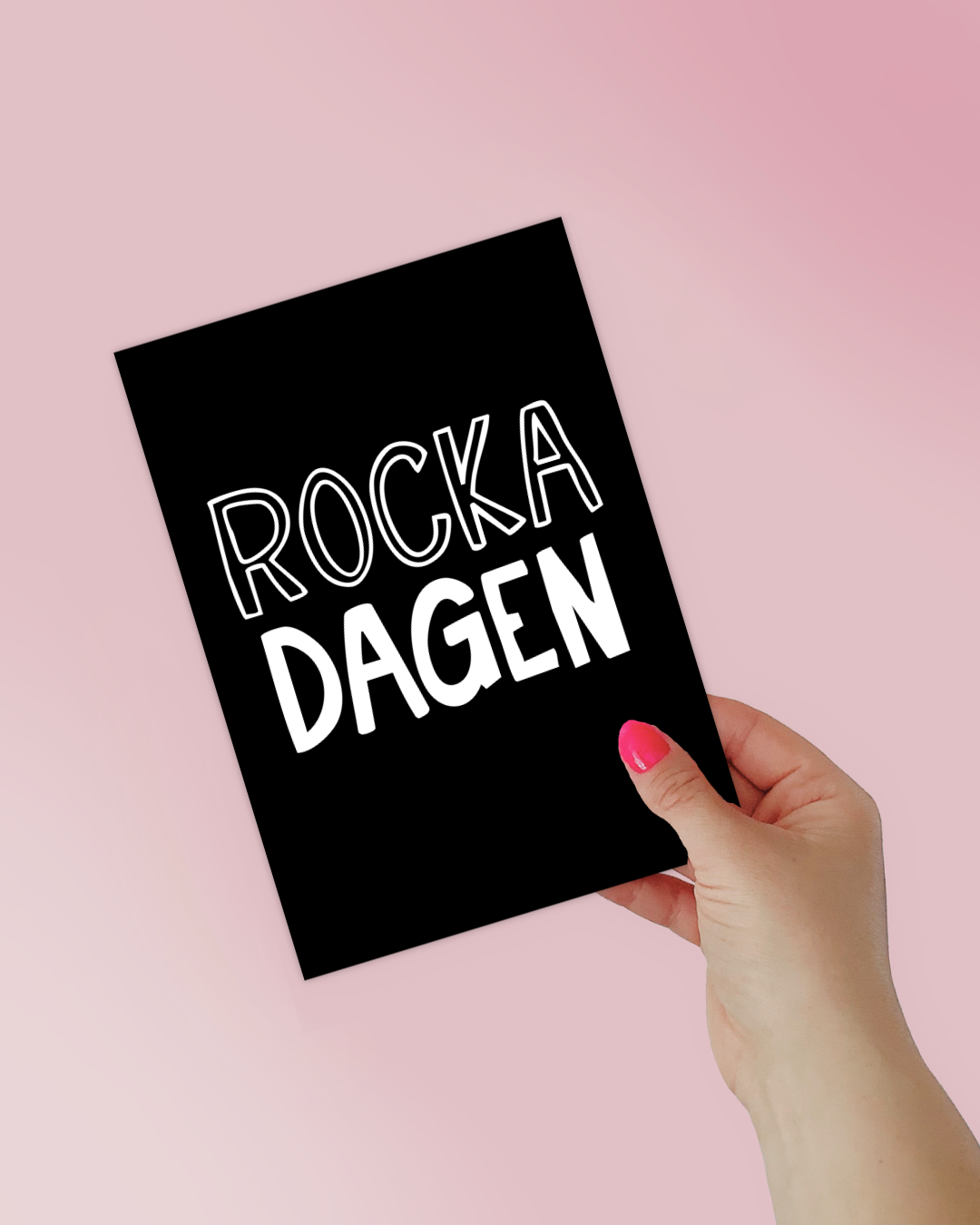 Fynd | Mini poster - Rocka dagen