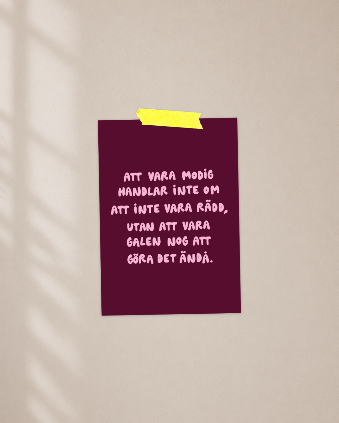 Mini poster | Modig