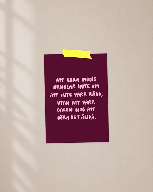 Mini poster | Modig