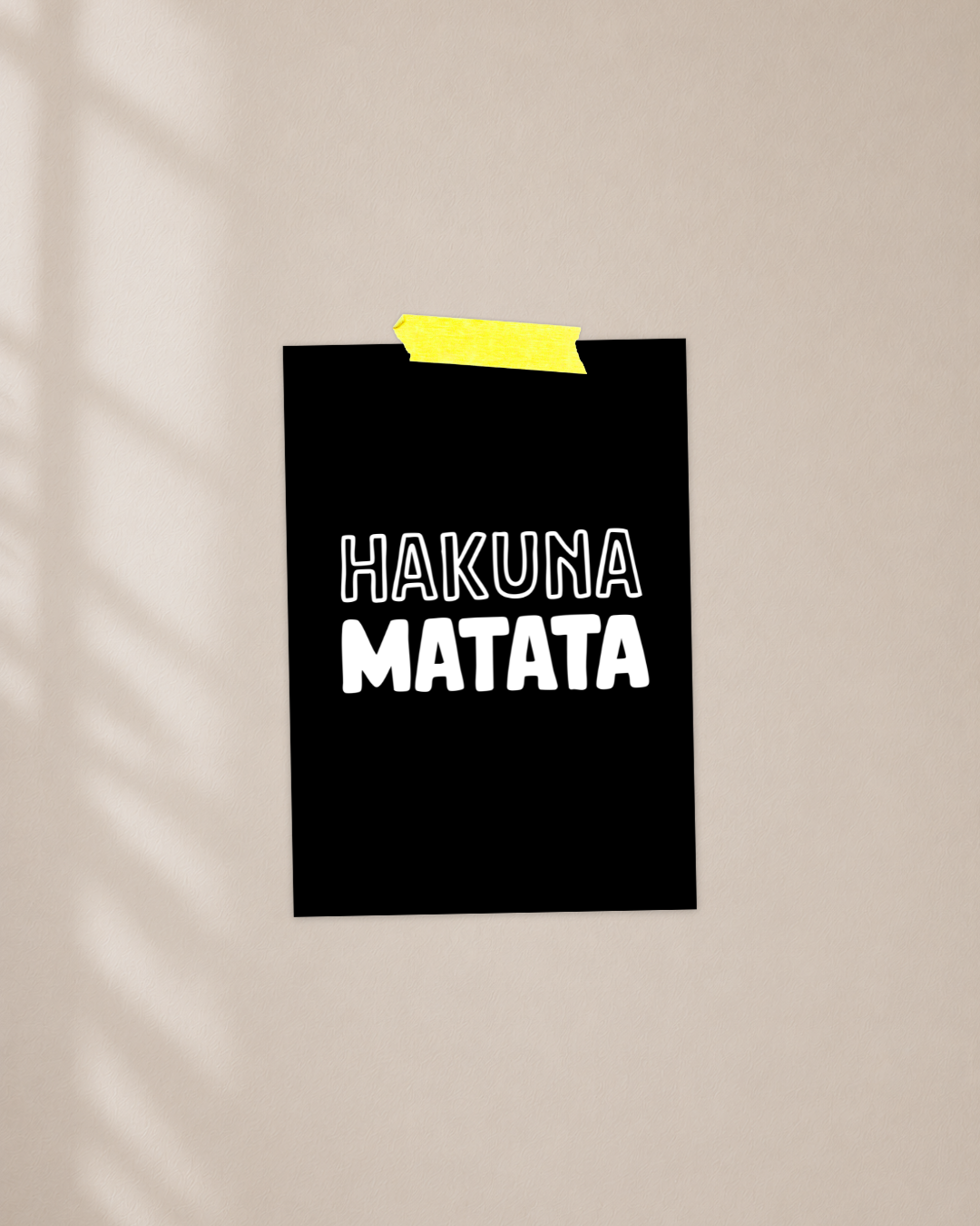 Mini poster | Hakuna Matata