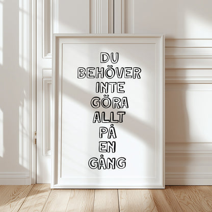 På en gång