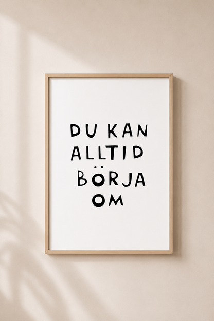 Poster | Börja om
