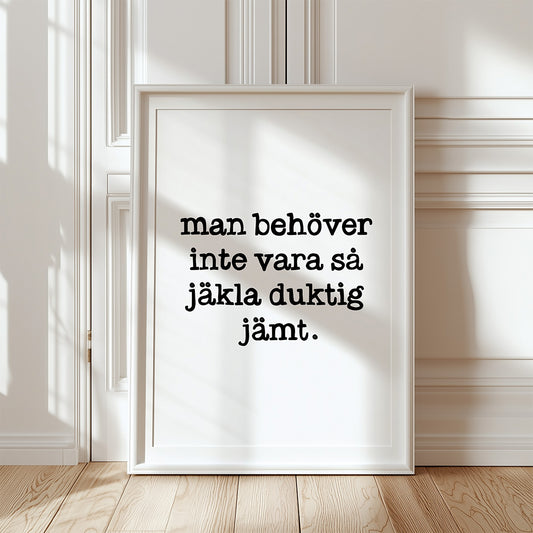Duktig (vit/svart)