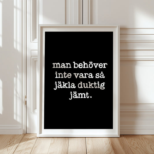 Duktig (svart/vit)