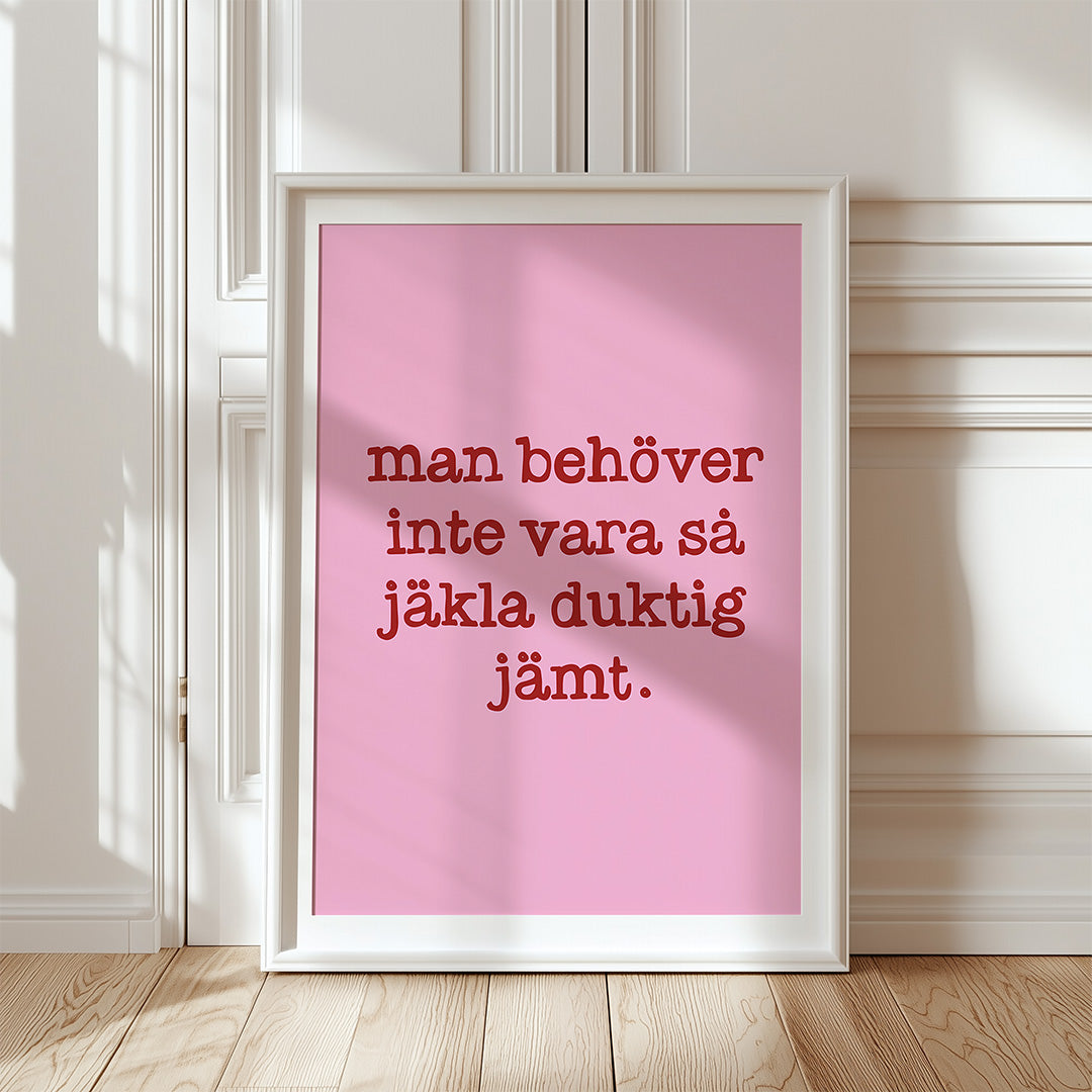Duktig (rosa/röd)