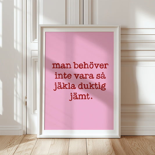 Duktig (rosa/röd)