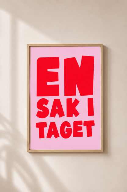 Poster | En sak i taget