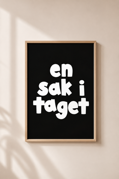 Poster | En sak i taget