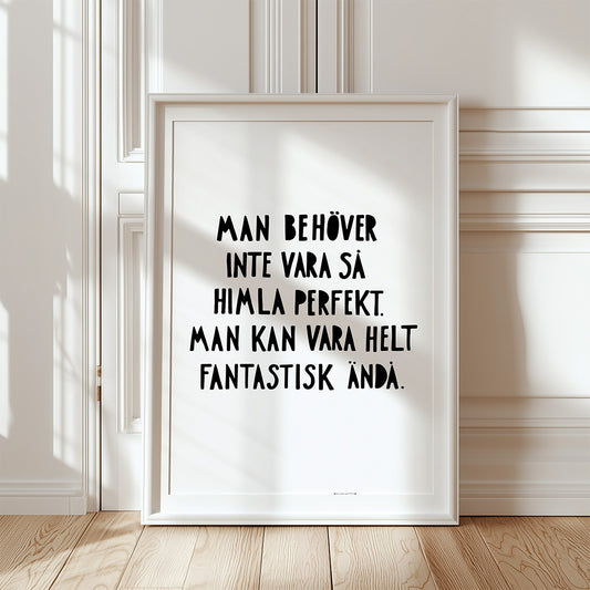 Fantastisk (vit/svart)
