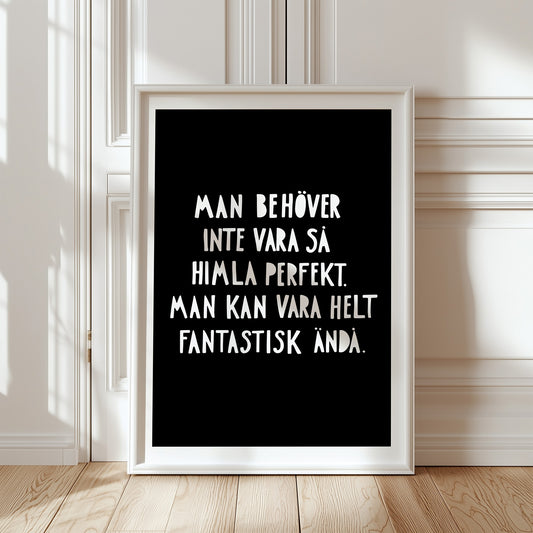 Fantastisk (svart/vit)