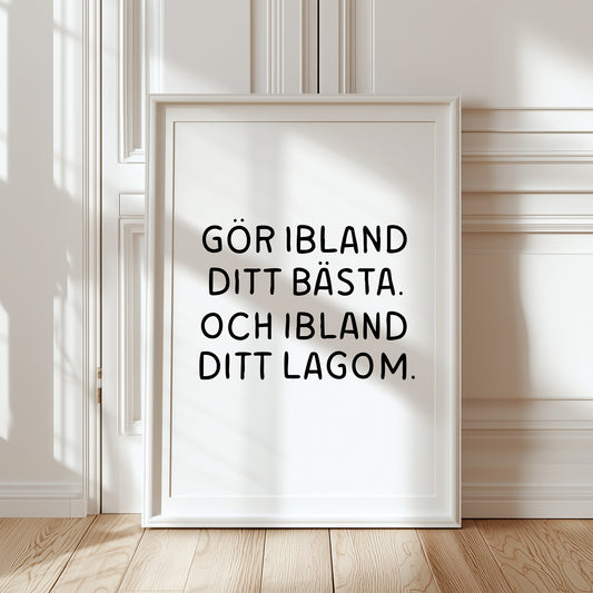 Ibland (vit/svart)