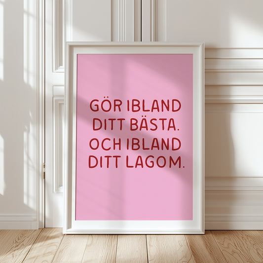 Ibland (rosa/röd)