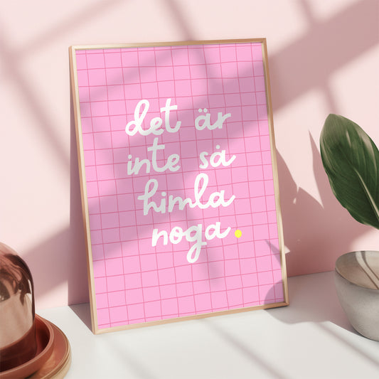 Inte så noga (rosa/vit)