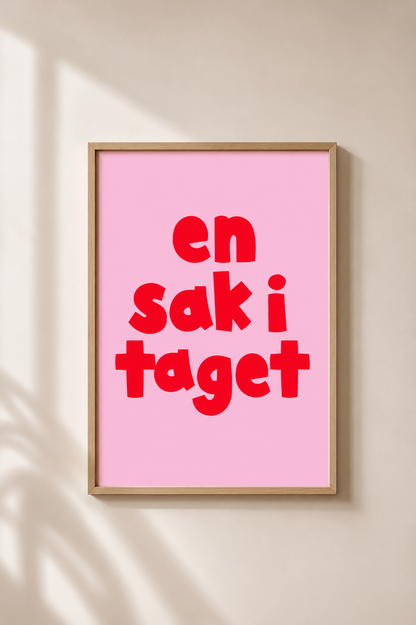 Poster | En sak i taget