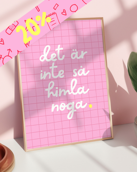 Inte så noga (rosa/vit)