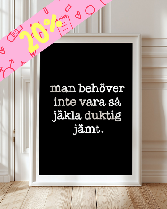 Duktig (svart/vit)