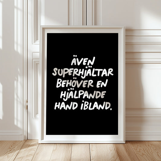 Superhjältar (svart/vit)
