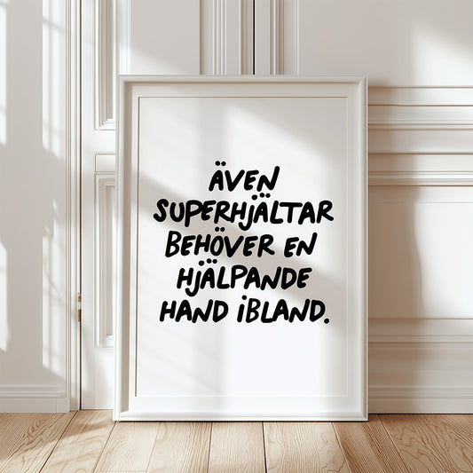 Superhjältar (vit/svart)