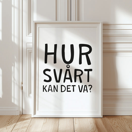 Svårt (vit/svart)
