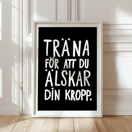 Träna (svart/vit)