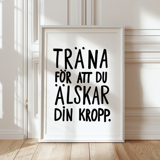 Träna (vit/svart)